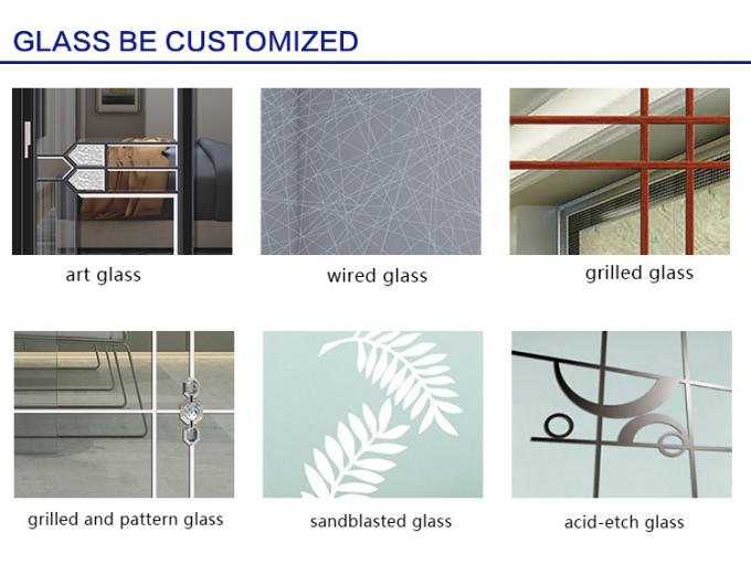 Porta a battenti di vetro di alluminio della toilette della porcellana di progettazione di Alwew del bagno della decorazione di alluminio della cucina