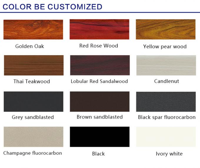 Porta a battenti di vetro di alluminio della toilette della porcellana di progettazione di Alwew del bagno della decorazione di alluminio della cucina