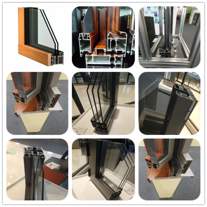 la piegatura di alluminio ha temperato il prezzo di vetro del sistema della porta di vetro di scivolamento