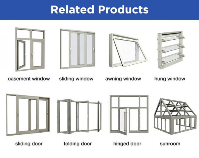 Rivestimento di vetro glassato di alluminio classico del mulino delle porte del perno insonorizzato 1