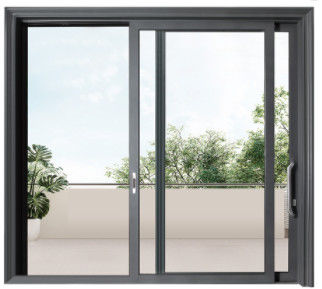 AGK Exterior Aluminum Glass Swing Door Tempered Glazed For Toilet