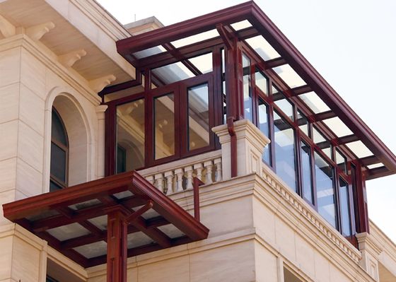 balcone di alluminio KLUK della Camera della stanza di vetro del giardino di inverno di progettazione della stanza di Sun di iso di 1.5mm